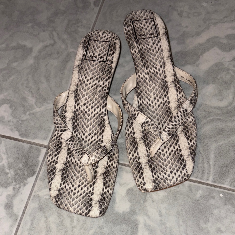 Dolce Vita Snakeskin Pattern Kitten Heel